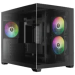 CHASIS MICRO-TOWER GAMDIAS AURA GC10M V2 3 FAN BLANCO Y NEGRO