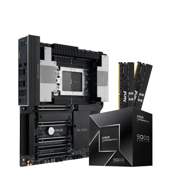 COMBO WORKSTATION AMD THREADRIPPER PRO 9965WX ASUS PRO WS WRX90E SAGE SE 64GB DDR5 SERVIDOR