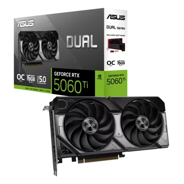 TARJETA DE VIDEO ASUS DUAL RTX 5060TI 16GB OC
