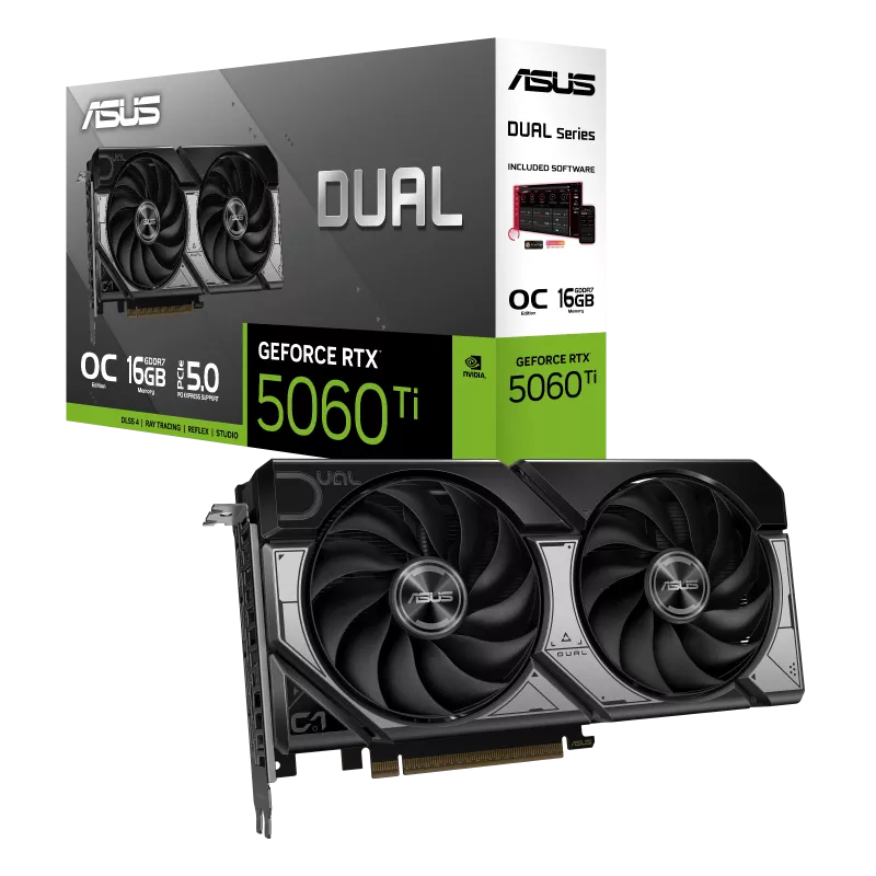 fwebp TARJETA DE VIDEO ASUS DUAL RTX 5060TI 16GB OC - Imagen 1