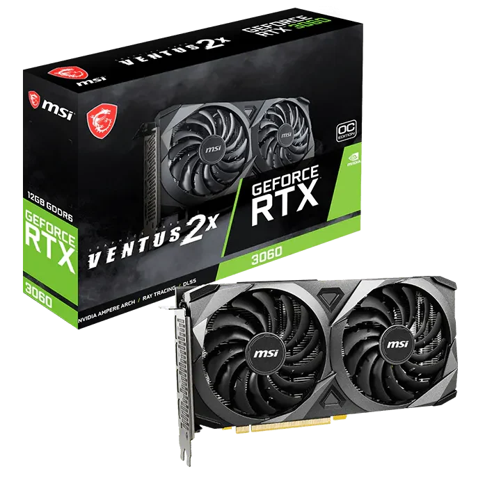 product_1610443907b48feb29b4a49834f4b19e35c5511db6 TARJETA DE VIDEO MSI VENTUS 2X RTX 3060 12GB (USADA) - Imagen 1