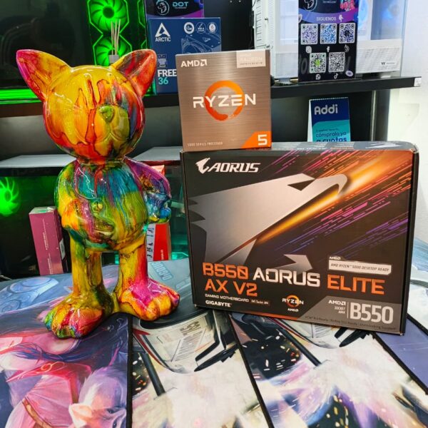 COMBO RYZEN 5 5600GT + BOARD B550 AORUS ELITE AX V2