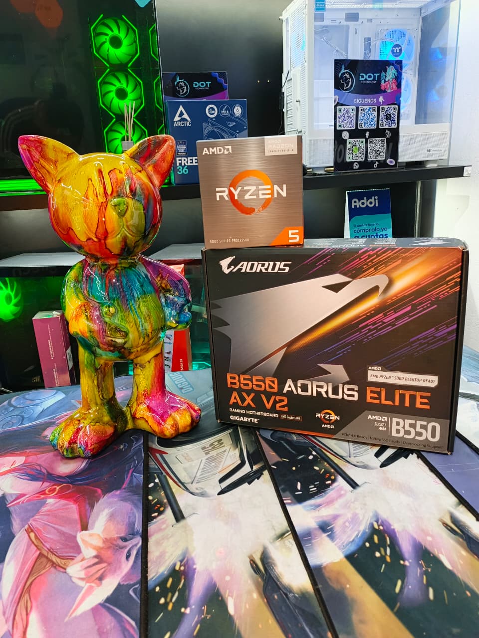 2 COMBO RYZEN 5 5600GT + BOARD B550 AORUS ELITE AX V2 - Imagen 1