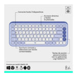 COMBO TECLADO Y MOUSE POP ICON LOGITECH LILA - Imagen 3