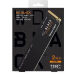 UNIDAD SOLIDA M.2 2TB WD BLACK SN850X 7300MB/s