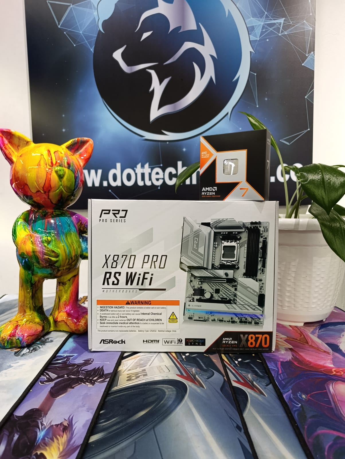 WhatsApp Image 2026-09-07 at 13.59.42 COMBO BOARD X870 PRO RS WIFI + RYZEN 7 9850X3D - Imagen 1