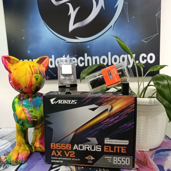 COMBO BOARD B550 AORUS ELITE AX V2 + RYZEN 5700X + 32GBRAM D35G 3200MHZ RGB